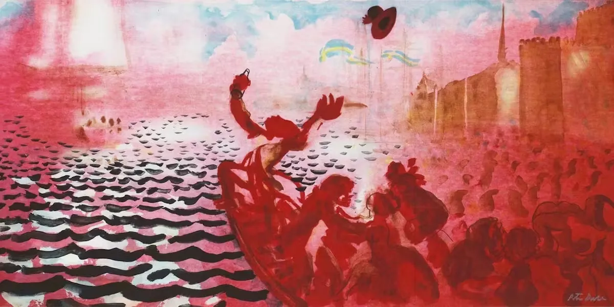 Färger, former och stil i Peter Dahls tavlor